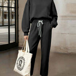 Stylish Athletic Hooded Tracksuit Set