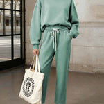 Stylish Athletic Hooded Tracksuit Set
