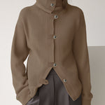 Soft Smart Casual Turtleneck Cardigan