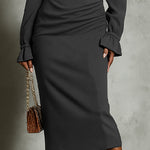 Nadorine Elegant Formal Bodycon Midi Dresses for Women Casual Elegant Summer 2026 Work Brunch