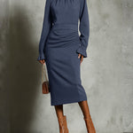 Nadorine Elegant Formal Bodycon Midi Dresses for Women Casual Elegant Summer 2026 Work Brunch