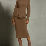 Nadorine Chic Faux Suede Two-Piece Set