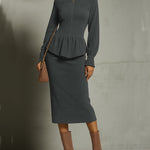 Nadorine Chic Faux Suede Two-Piece Set