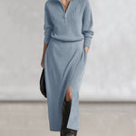 Elegant Urban Casual Knit 2-Piece Set