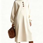 Fashionable Casual Turtleneck Midi Dress