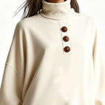 Fashionable Casual Turtleneck Midi Dress
