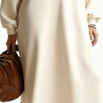 Fashionable Casual Turtleneck Midi Dress