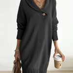 Versatile Fringe Hem Midi Dress
