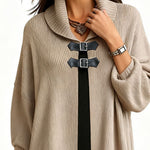 Nadorine Women's Casual Buckle Accent Straight Cut Dress