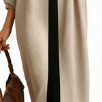 Nadorine Women's Casual Buckle Accent Straight Cut Dress