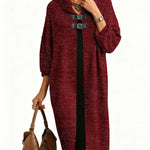 Nadorine Women's Casual Buckle Accent Straight Cut Dress
