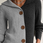 Urban Asymmetric Contrast Color Knit Dress