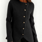 Timeless Metallic Button Tweed Coat