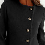 Timeless Metallic Button Tweed Coat