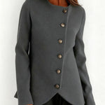 Timeless Metallic Button Tweed Coat
