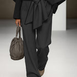 Minimalist Designer Coat Pants Set