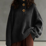 Nadorine Casual Ribbed Knit Turtleneck Sweater