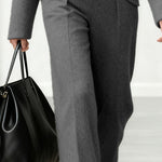 Elegant Business Casual Tweed Matching Set
