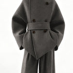 Stylish Designer Tweed Coat Pants Set