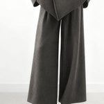 Stylish Designer Tweed Coat Pants Set