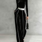 Elegant Luxe Velvet 2-Piece Matching Set
