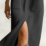 Leopard Patchwork Ribbed Knit Midi Dress