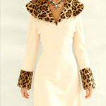 Trendy Leopard Splice Knit Dress