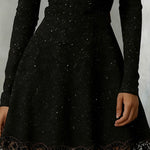 Sparkly Off-Shoulder Lace Dress