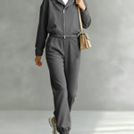 Nadorine Cropped Varsity Jacket and Pants Set