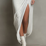 Nadorine Women's Comfort Stretch High Split Maxi Dress