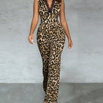 Fierce Fashion Leopard Print Jumpsuit