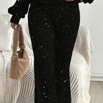 Fashion Casual Sparkling Two Piece Set