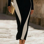Elegant One Shoulder Knit Bodycon Dress