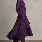 Quiet Luxury Asymmetric Cut Draped Maxi Dress