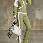 Urban Fashion Colorblock Tracksuit Set