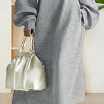 Nadorine Women's Casual Oversized Lantern Sleeve Maxi Dress