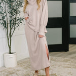 Nadorine Cozy Waffle Knit Two-Piece Set