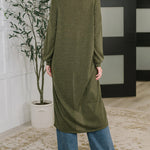 Nadorine Casual Turtle Neck Longline Tunic Top