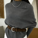 Urban Casual Mock Neck Belted Top