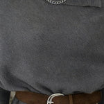 Urban Casual Mock Neck Belted Top