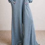 Nadorine Women's Casual Easygoing Style Textured Jumpsuit