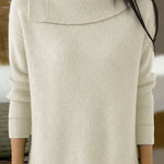 Fashion Casual Ribbed Knit Sweater