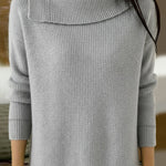 Fashion Casual Ribbed Knit Sweater