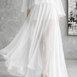 Nadorine Cozy Flowy Sheer Overlay Top and Shorts set