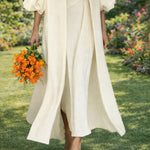 Vacation Vibes Lantern Sleeve Cardigan and Sleeveless Dress Set