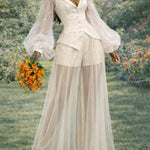 Romantic Mesh 2-Piece Garden Wedding Set