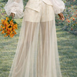 Romantic Mesh 2-Piece Garden Wedding Set