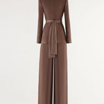 Smart Casual Blazer and Wide Leg Pants Suit set
