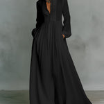 Nadorine Women's Casual Flowy Lightweight Vacation Wedding Long Jumpsuit