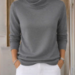 Versatile Soft Cross Turtleneck Long Sleeve Undershirt